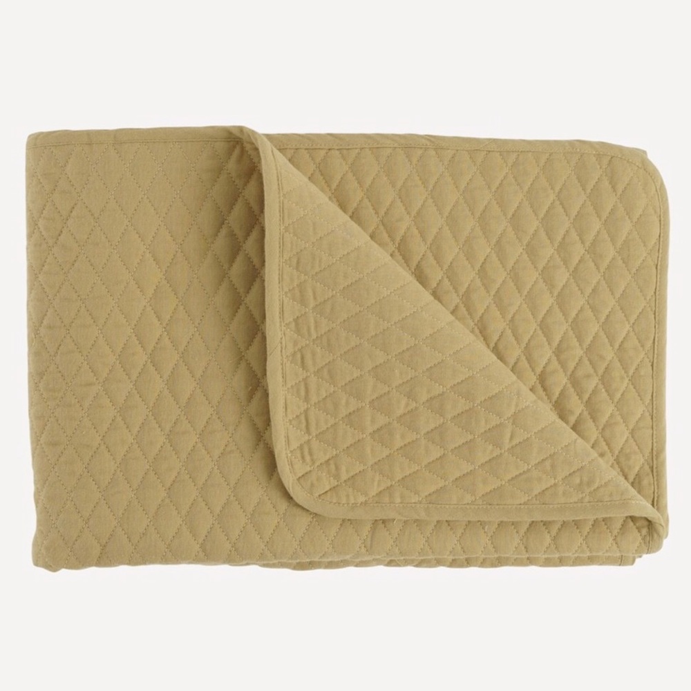 KQ The Woods Beechwood Modal Curry Diamond Quilt